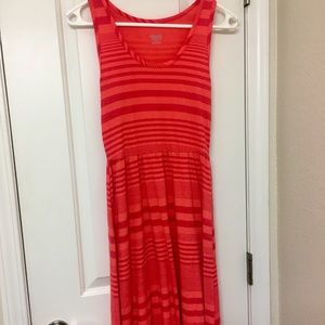 Orange full length Razorback sundress